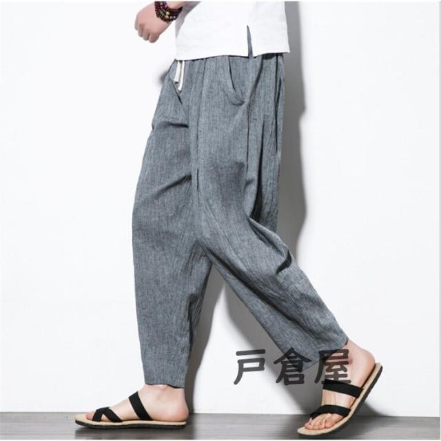 サルエルパンツ メンズ 夏 ワイドパンツ メンズ リネンパンツ チノパン ゆったり 夏 サマー ボトムス 涼しいズボンの通販はau Pay マーケット 新勢