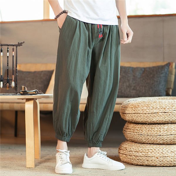 リネンパンツ メンズ サルエルパンツ ワークパンツ ワイドパンツ ガウチョ 綿麻パンツ 太め ゆったり 春夏 人気 送料無料の通販はau Pay マーケット 新勢