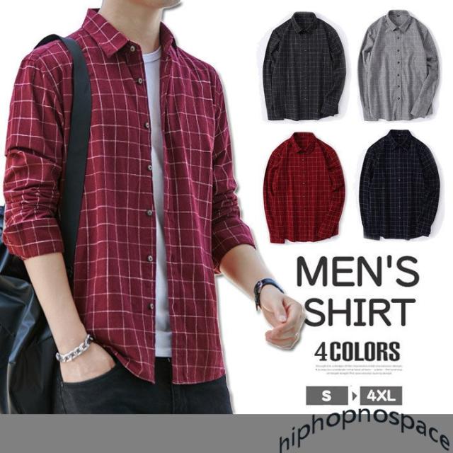 チェックシャツ ブラウス メンズ シャツ 綿100 長袖 カジュアルシャツ チェック柄 ボダンダウンシャツ ビジネスシャツ 通勤 通学 おしゃの通販はau Pay マーケット 新勢