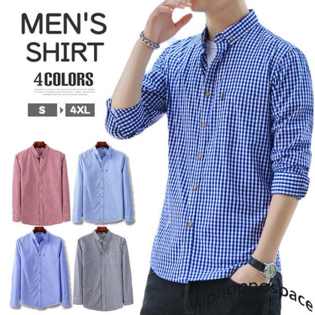 チェックシャツ ブラウス メンズ シャツ 綿100 長袖 カジュアルシャツ チェック柄 ボダンダウンシャツ ビジネスシャツ 通勤 通学 おしゃの通販はau Pay マーケット 新勢