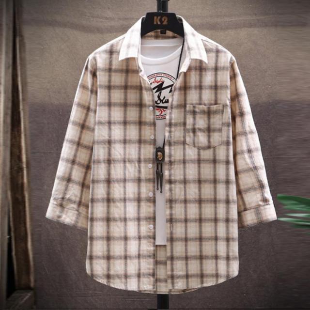 全10種類 6サイズ 七分袖シャツ メンズ 七分袖 シャツ チェックシャツ ブラウス トップス チェック ギンガムチェック 柄 大きサイズ カの通販はau Pay マーケット 美良