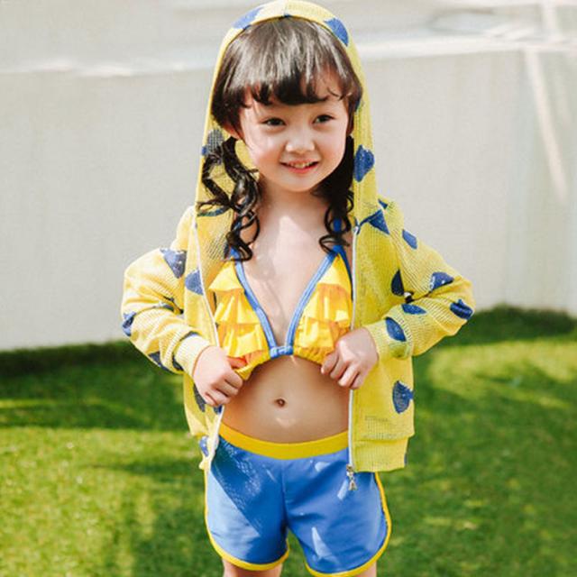 キッズ水着 3点セット ブラ パンツ ラッシュガード ジップアップ キッズ 水着 女の子 セパレート ビキニ 長袖 ラッシュガード 子の通販はau Pay マーケット 吉成商店