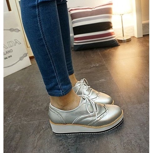 レースアップシューズ オックスフォードシューズ ウィングチップシューズ 厚底シューズ 厚底スニーカー レディース 靴 きれいめ の通販はau Pay マーケット 美良