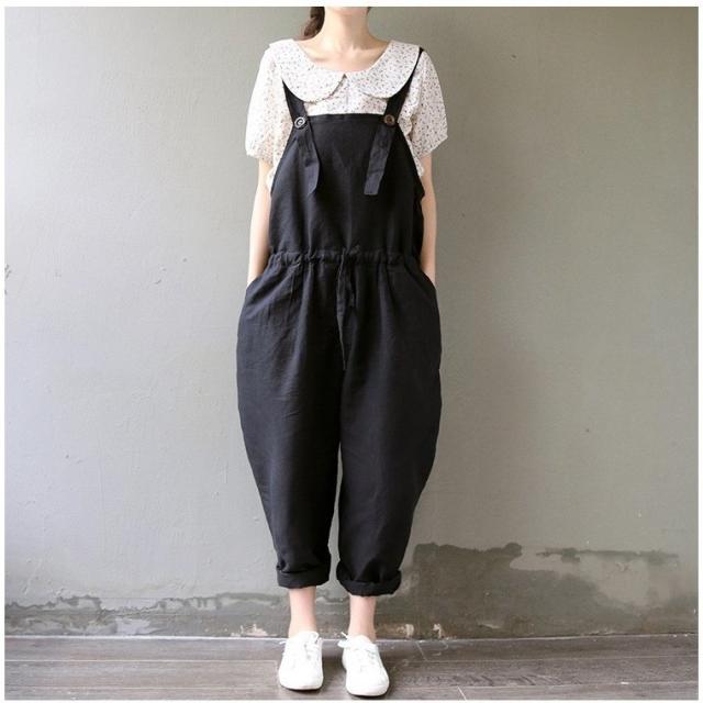 サロペット オールインワン オーバーオール パンツ ズボン 無地 ポケット付き レディース 女性 婦人服 ゆったり かわいい おの通販はau Pay マーケット 美良
