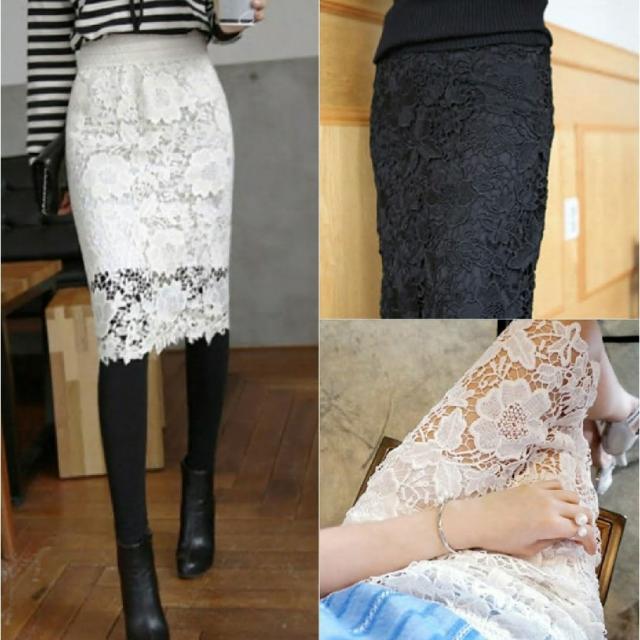 花柄レースタイトスカート シースルースカート ペンシルスカート 膝丈 ミモレ丈 レディース 大人 上品 春 フェミニン 可愛い の通販はau Pay マーケット 美良