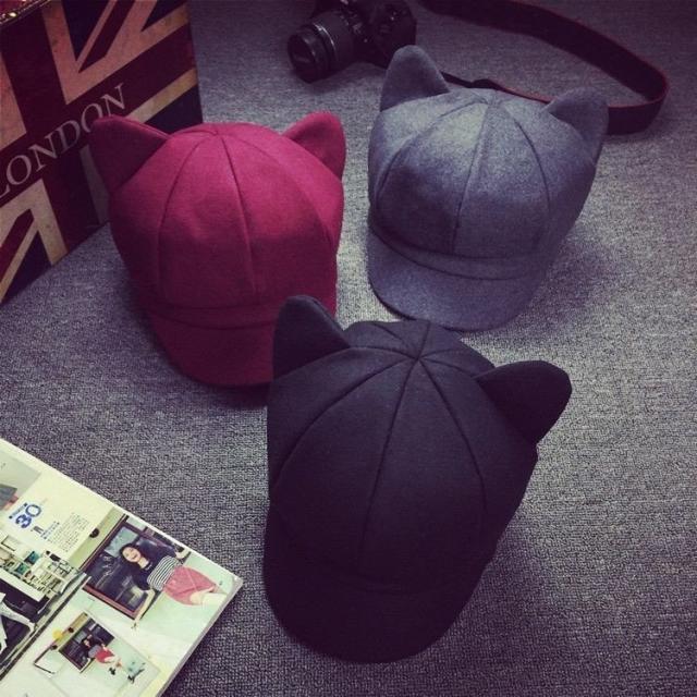 キャップ 猫耳帽子 シンプル 無地 かわいい キュート おしゃれ 男女兼用 レディース メンズ 女性 男性 おしゃれ雑貨 ファッの通販はau Pay マーケット 美良