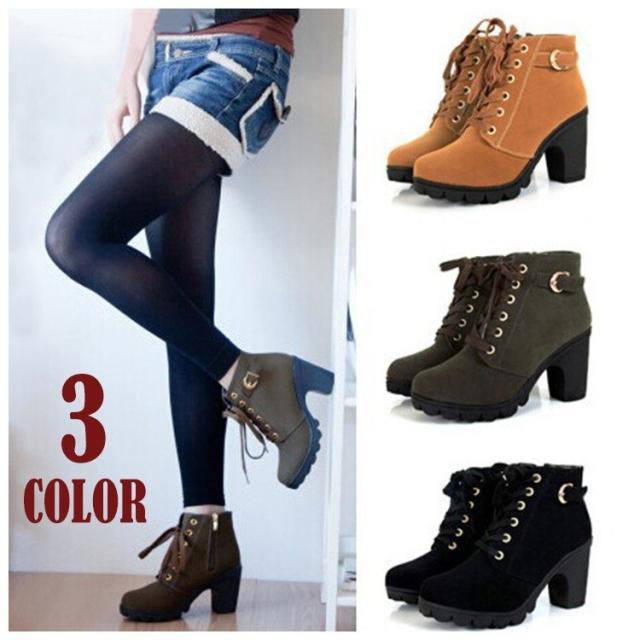 ショートブーツ ブーティ アンクルブーツ レースアップブーツ レディース 靴 秋冬 ショート丈 アンクル丈 サイドジッパー 大人の通販はau Pay マーケット 美良