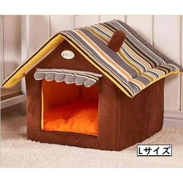 ペット用ベッド ペット用ハウス 犬用 猫用 カドラー おうち お家型 ドーム クッション 寝床 室内用 折りたたみ式 組み立て式の通販はau Pay マーケット 美良