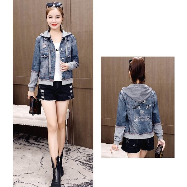 ジャケット フード付き デニム 羽織 レディース ジージャン コーデ 春 春服 春物 デニムジャケット デニム アウター 長袖の通販はau Pay マーケット 美良