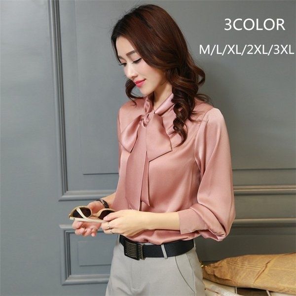 ブラウス レディース 長袖 スーツ インナー シャツ ボウタイ トップス フレア 無地 大人 女性 ビジネス フォーマル 通勤の通販はau Pay マーケット 美良