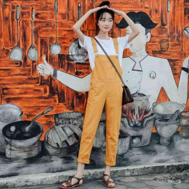 サロペットパンツ レディース オーバーオール サロペット オールインワン ワイドパンツ ストレート パンツ 春夏 オーバーオールの通販はau Pay マーケット 吉成商店