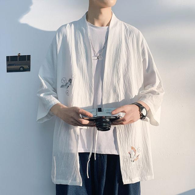 カーディガン 七分袖 メンズ サマーカーディガン 和風 羽織 刺繍 トップス ファッション 春 夏 ロング 大きいサイズ ゆったり ジャケットの通販はau Pay マーケット 新勢