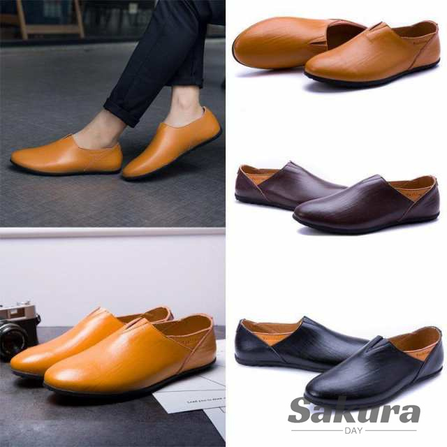 スリッポンシューズレディース春夏秋冬サイドスリットゴム付き本革hoccoの通販は 5,590円