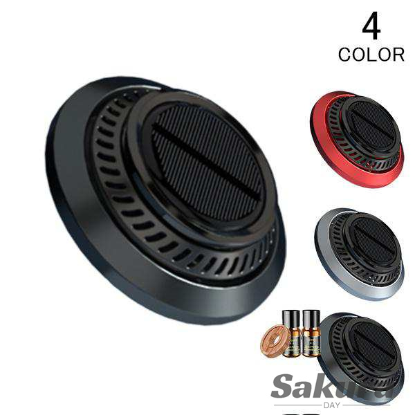 車用芳香剤 アロマディフューザー カーフレグランス アロマセラピーソーラー回転式 静音 高級カー用品の通販は 5,433円