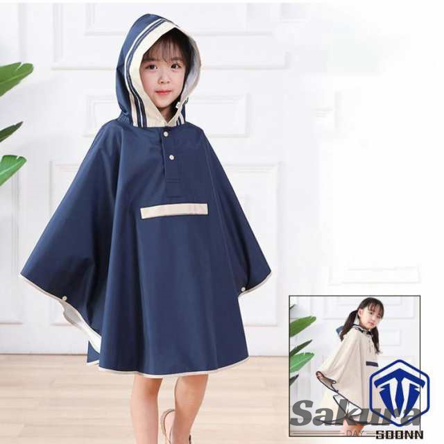 キッズレインコート レインウェア 小学生 男の子 女の子 キッズ  ランドセル対応 フード付き     雨具 カッパ 合羽 撥水加工 通園 通学の通販は 6,181円