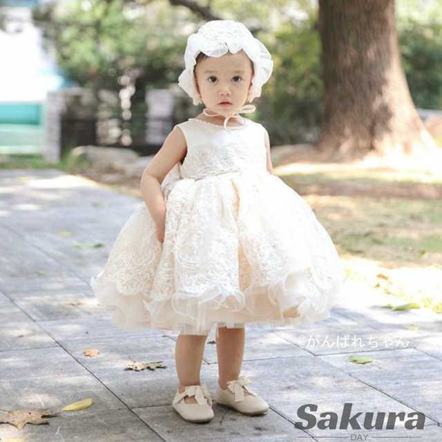 ベビードレス 新生児 ベビー服 ワンピース 結婚式 子供ドレス カジュアル ワンピース お誕生日会 お祝い  1歳記念日 2歳誕生日の通販は 6,486円