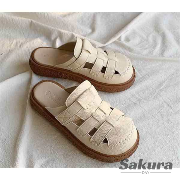 ミュールフラットサンダルレディース大人軽量通気性滑り止め合成皮革歩きやすいコンフォート買い物カジュアル海夏20代30の通販は