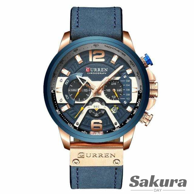 ウォッチ 腕時計 メンズ PUベルト 40代 50代 ビジネス クロノグラフ 防水 おしゃれ 高級 ファッション CURREN 多機能 カレンダー ギフト プレゼントの通販は