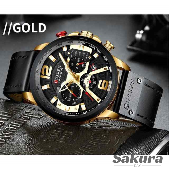 ウォッチ 腕時計 メンズ PUベルト 40代 50代 ビジネス クロノグラフ 防水 おしゃれ 高級 ファッション CURREN 多機能 カレンダー ギフト プレゼントの通販は