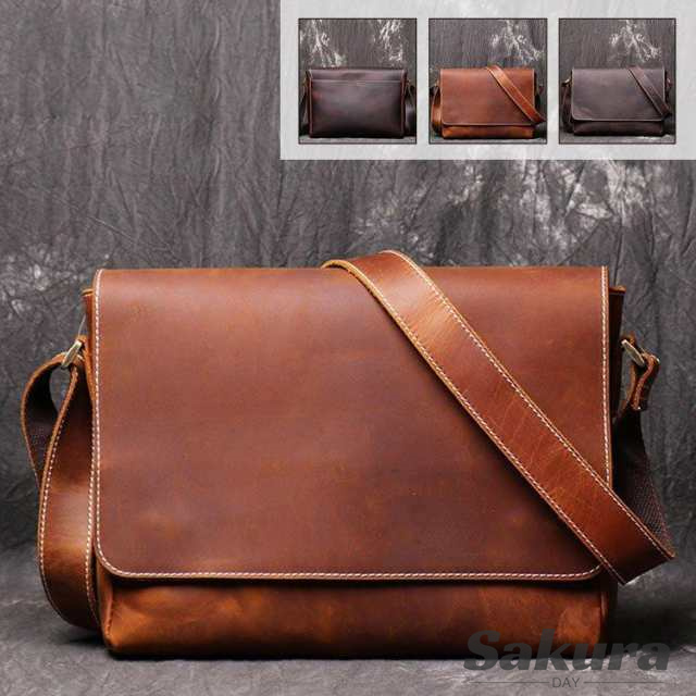 本革　メッセンジャーバッグ　ショルダーバッグメンズ 斜めがけ 2way 耐久 ビジネスバッグ　通勤バッグ カバン　牛革　通勤通学 　カジュアル アウトドアの通販は