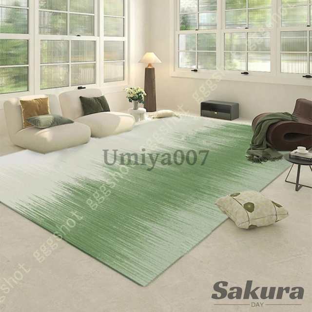 北欧 ラグ 長方形 幾何学 シンプル 清新な 緑のグラデーション モダン センターラグ カーペット 厚手 居間ラグ 絨毯 じゅうたん ジュータン ins風 シックの通販はその他カーペット・ラグ