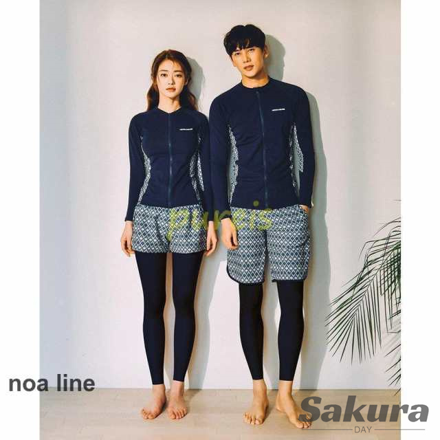 ラッシュガード水着 レディース メンズ 水着 サーフィン 水着 メンズ サーフパンツ 長袖 トランクス 長袖カット プール対策 紫外線対策 ダイビングウエアの通販は