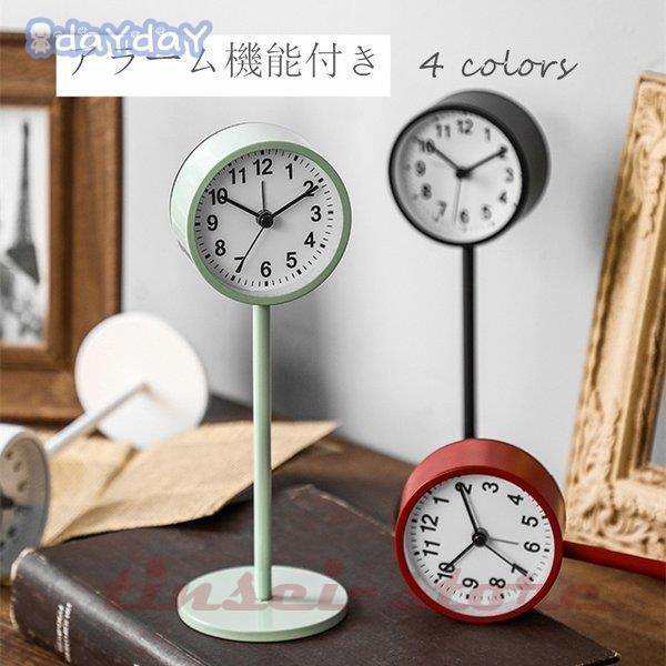 置き時計 目覚まし時計 クロック 見やすい シンプル 連続秒針 アラーム 静音 乾電池 モダン 円型 学生 日常生活 通勤の通販は 5,522円