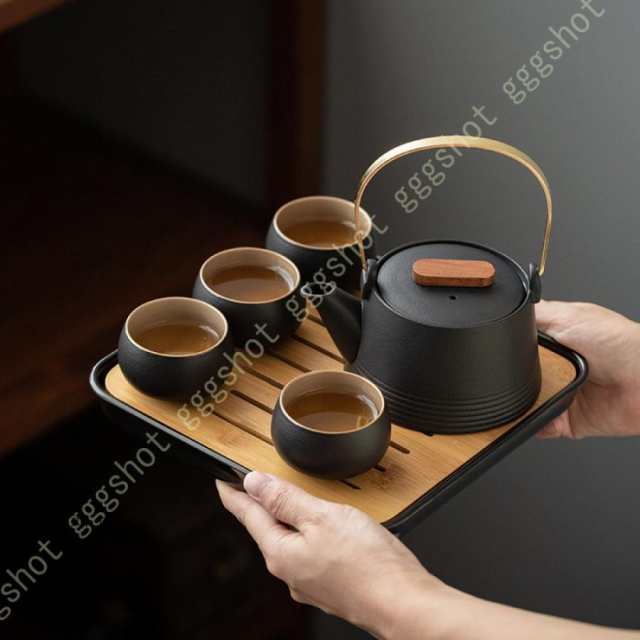 人気ブランド新作豊富 茶器セット 4 急須 茶器揃 湯呑 注ぎやすい おしゃれ モダン 工芸品