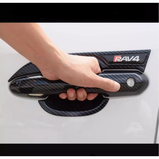 トヨタ 新型RAV4 50系 ドアハンドルプロテクター rav4 パーツ アクセサリー アウトサイトハンドルガーニッシュ ドアハンドルカバーの通販は 7,595円