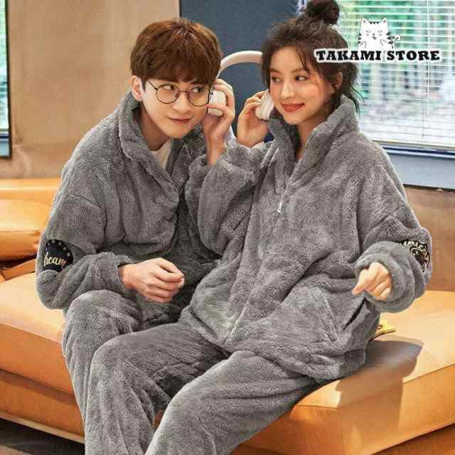 パジャマ メンズ おしゃれ フランネル つなぎルームウェア フード付き
