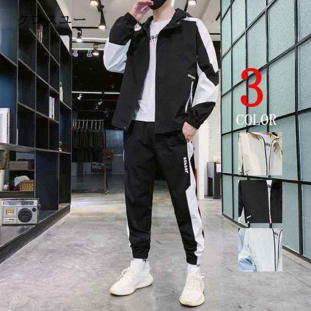 マウンテン 2点セット ランニング 上下セット メンズ ウインドブレーカー ジップアップ ジャケット パンツ トレーニングウェア マラソン 7,485円