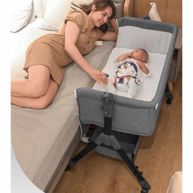 ベビーベッド 多機能添い寝 ベビーサークル 持ち運び 折りたたみ 新生児 0?2歳 ゆりかご 蚊帳付き マットレス 出産祝い 赤ちゃん ベビー用寝具 取り外しの通販は
