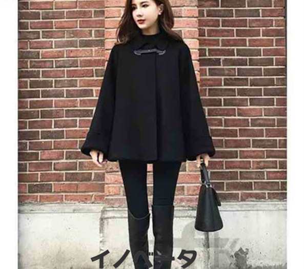 ケープ コート レディース ポンチョ マント 洋服 ショート丈