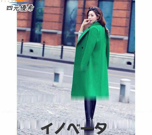 コート レディース ロングコート オーバーコート アウター チェスターフィールド チェスターコート 秋 冬 無地 長袖 上品 ラシャコート レッドの通販は