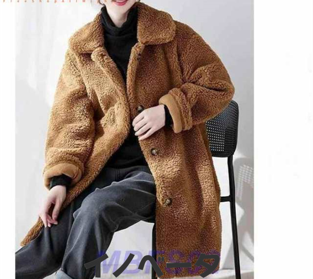 ボアコート ロング ブルゾン レディース アウター ロングコート 秋冬 大きいサイズ もこもこ ブルゾン 羽織 防寒 厚手 暖かい ゆったりの通販は 8,667円