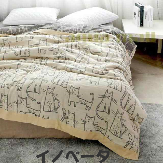 4重 ガーゼケット シングル お昼寝 洗える 夏用 150*200CM 綿100% 無地 夏 肌掛け おしゃれ 寝具 通気 吸水 タオルケット コットン ソファー 冷房対策の通販は 7,070円