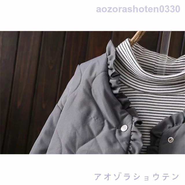 ボアコート キルティングコート ジャケット 裏起毛 ボア キルティング コート レディース 冬 アウター 40代 無地 冬 フリル 体型カバー 大きいサイズ 30代 キルティングジャケット