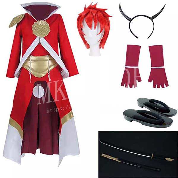 送料無料転生したらスライムだった件 風 ベニマル コスプレ 衣装 ウィッグ cos靴 道具 コスチューム イベント ハロウィン変装仮装 イベンの通販は