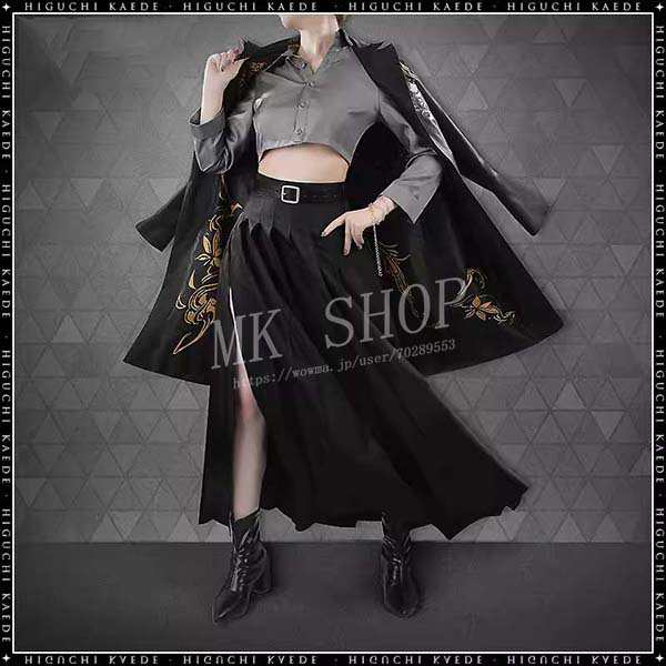 送料無料 バーチャルYouTuber VTuber 風 七次元生徒会 樋口楓 コスプレ 高品質 衣装 コスチューム cosplay イベント 演出服 アニメ変装の通販は