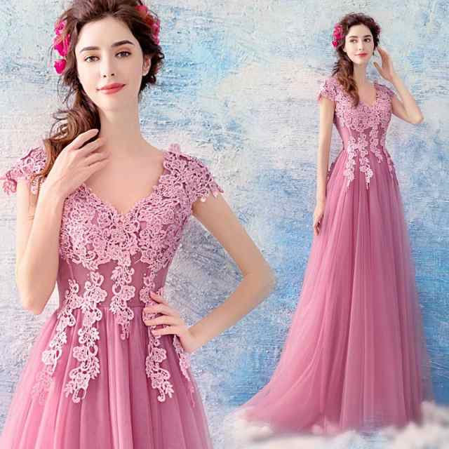 ロングドレス パーティードレス カラードレス ブライズメイドドレス イブニングドレス ピアノ発表会 Ａラインドレス 演奏会 カクテルドレの通販は 8,420円