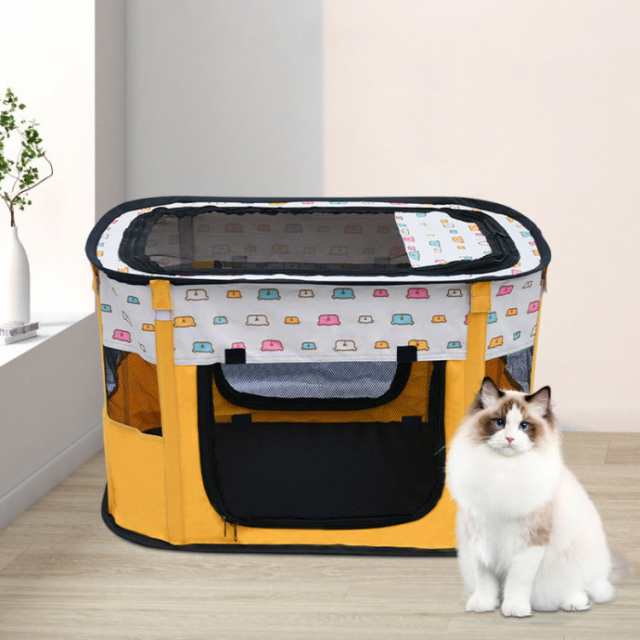 ペットサークル 折りたたみ アウトドア 防災 うさぎ 猫 超小型犬 小型犬 柴犬用 プレイサークル 折りたたみ長方形ペットサークル メッシの通販は 5,692円