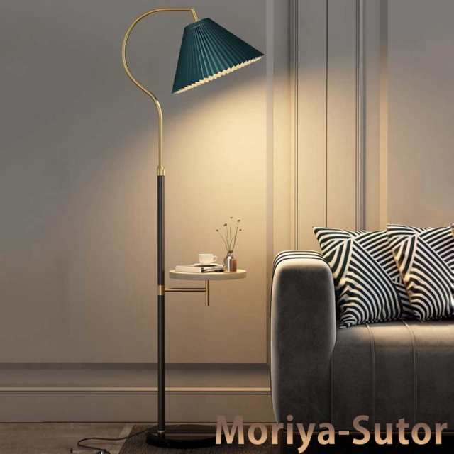 フロアランプ フロアライト 間接照明 木製のテーブル付き 北欧 おしゃれ 目に優しい スタンドライト 三色調光 無段階調光調色 高さ調整可の通販は 15,344円