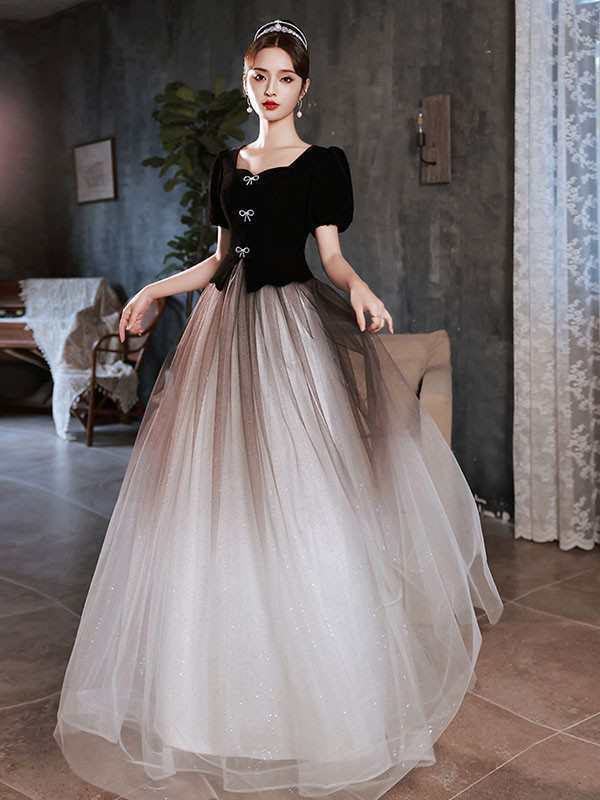 ドレス キラキラ 大人 ピアノ 発表会 ロングドレス 演奏会 結婚式 母親 演奏会用ドレス 大きいサイズ 小さいサイズ 袖付き ロングの通販は