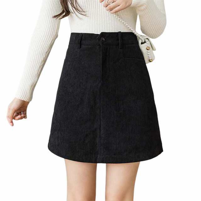 レディース ハイウエスト ミニスカート 美脚 脚長効果 Aライン 台形タイトスカート 春秋冬の通販は 5,179円
