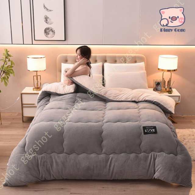 冬掛け布団 クイーンサイズ フランネル 冬用掛け布団 洗濯機OK ブランケット フリース生地 掛けふとん 冷え性対策 肌布団 暖かい毛布 冬用かけ布団 シングルの通販は