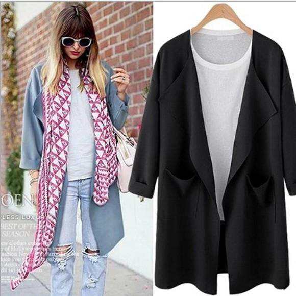 ノーカラージャケット コート レディース 40代 50代 春 秋 無地 七分袖 ロング丈 テーラード アウタ?の通販は 5,256円