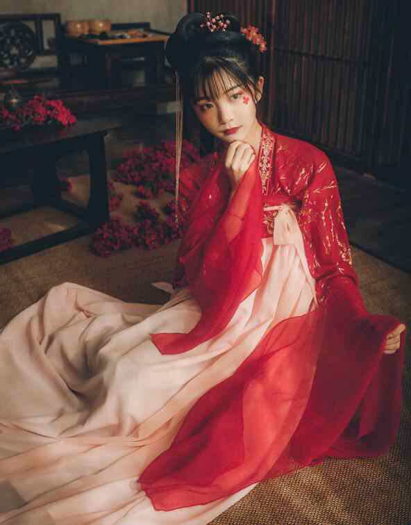 在庫処分華流コスプレ衣装　レディースワンピース漢服唐装　チャイナドレス宮廷衣装　ハロウィンCOSPLAY　中華舞台ステージ衣装 二枚送の通販は