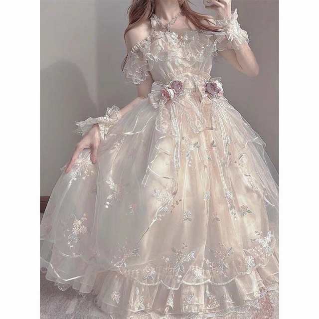 2022夏/新発/数量/Lolita系　甘い　ワンピース　jsk　OP　日常　写真　舞台　変装/ロリータ  トップス  萌え レディース ゴスロリ ロの通販は 7,588円