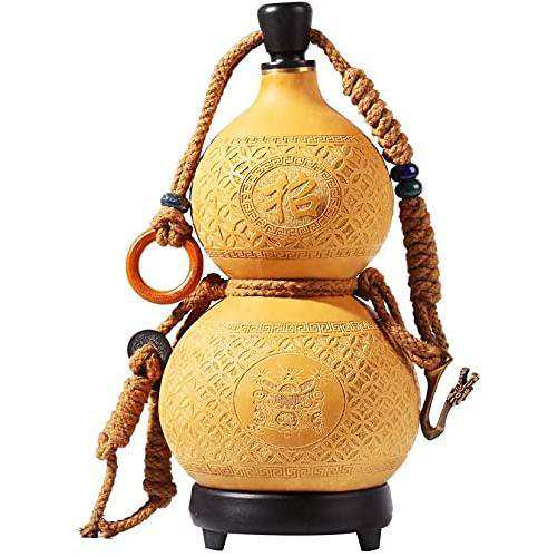 ひょうたん ワインジャグ お湯を入れることができます ワインひょうたん 天然ひょうたん ワイン/ペンダント アンティークスタイル 携帯用の通販は 6,203円