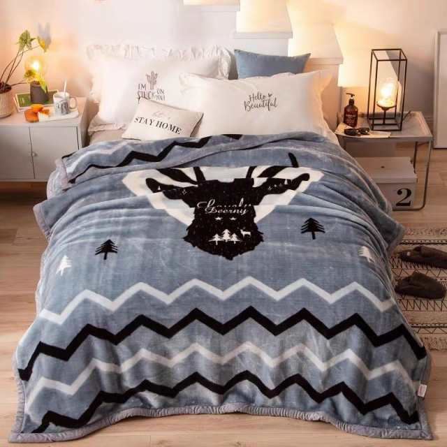 毛布 二枚合わせ毛布 暖冬 暖かい ボリューム  冷え性対策 防寒 冬用 洗える 男女兼用 ホーム 大きめサイズ ママへプレゼント クリスマス 北欧 150cm*200cmの通販は 5,919円